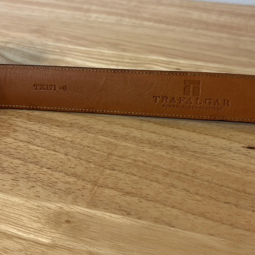 Trafalgar Cortina Genuine Leather Black Golf Belt TX171-6 Brown Size 44 110